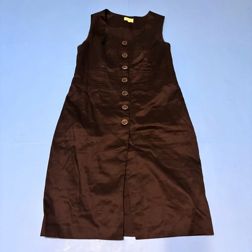 The Limited Black Sleeveless Button-Down Dress - Picture 1 of 12